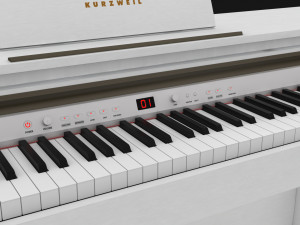 Kurzweil Keyboard KA130 White Modelo 3D