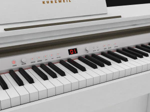 Kurzweil Keyboard KA130 White 3D Model