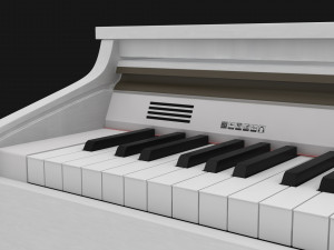 Kurzweil Keyboard KA130 White Modelo 3D