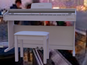 Kurzweil Keyboard KA130 White Modelo 3D