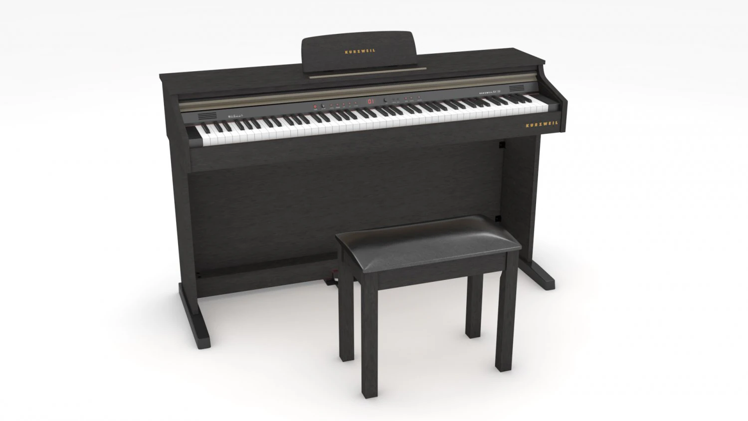 Tastiera Kurzweil Ka130 Modello 3D .c4d .max .obj .3ds .fbx .stl .blend