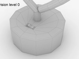 Neon Heart Lamp 3D Model
