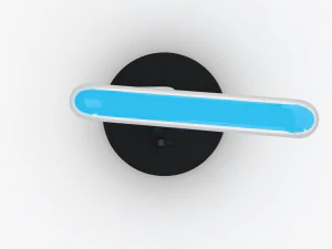 Neon Lightning Lamp 3D Model