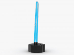 Neon Lightning Lamp Modelo 3D