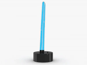 Neon Lightning Lamp 3D Model