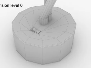 Neon Lightning Lamp 3D Model