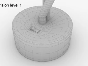 Neon Lightning Lamp 3D Model
