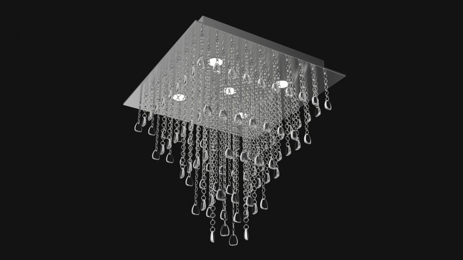 Modern Hanging Lamp 3D Model .c4d .max .obj .3ds .fbx .stl .blend