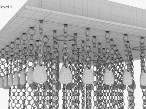 Modern Hanging Lamp 3D Model