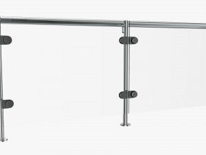 Glass Panel Handrail 3Dモデル