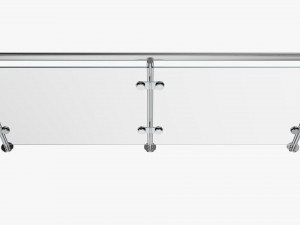 Glass Panel Handrail 3D-Modell