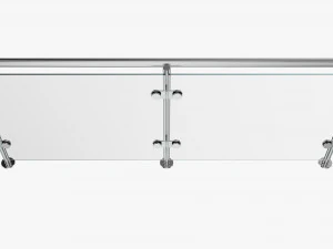 Glass Panel Handrail 3D Model