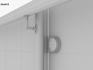 Glass Panel Handrail 3D-Modell
