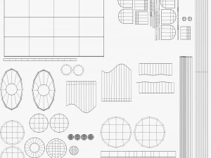 Glass Panel Handrail 3D Model
