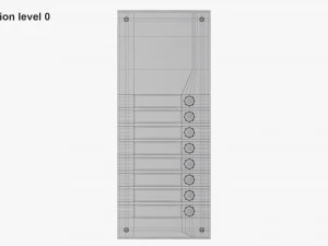 External Intercom Commax 3D Model