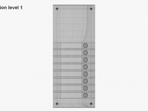 External Intercom Commax Modèle 3D