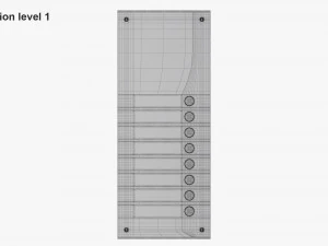 External Intercom Commax 3D Model