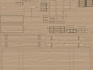 Modern Sideboard 3D-Modell