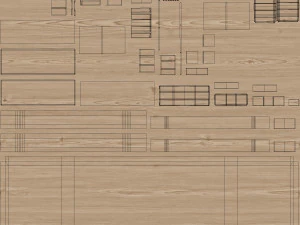 Credenza moderna Modello 3D