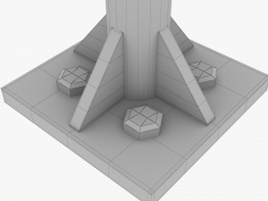 Modern Street Lamp Modello 3D