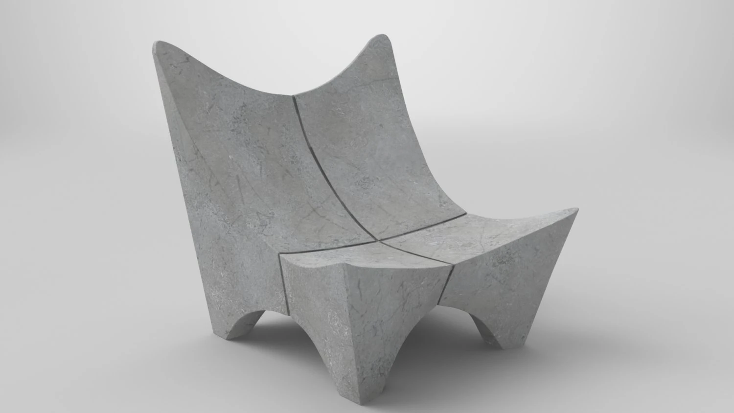 Stone Bench BKF 2000 3D Model .c4d .max .obj .3ds .fbx .stl .blend 