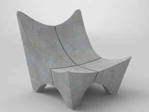 Stone Bench BKF 2000 3D Модель