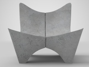 Stone Bench BKF 2000 3D-Modell