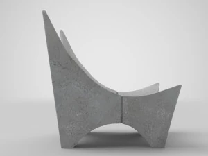 Stone Bench BKF 2000 3D Model
