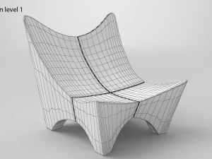 Stone Bench BKF 2000 3D Model