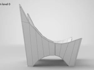Stone Bench BKF 2000 3D Model