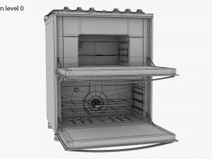 Double Oven Cooker Modèle 3D
