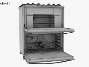Double Oven Cooker Modèle 3D