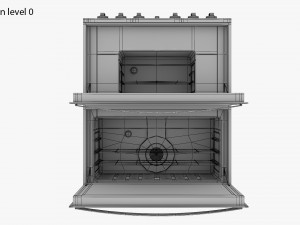 Double Oven Cooker Modèle 3D
