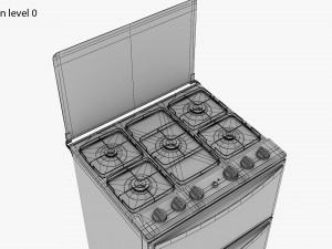 Double Oven Cooker Modèle 3D