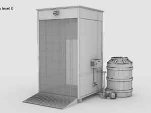 Sanitizing booth 3D Model