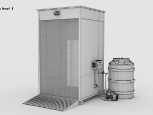 Sanitizing booth 3D Model