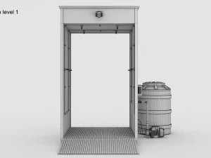 Sanitizing booth 3D Model
