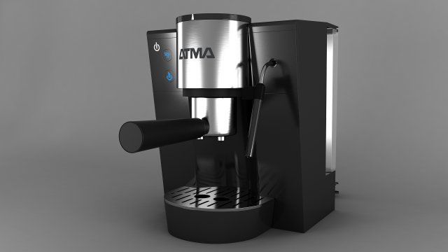 Coffee Maker Model 3D .c4d .max .obj .3ds .fbx .stl .blend 
