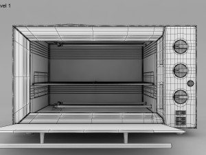 Mini oven 3D Модель