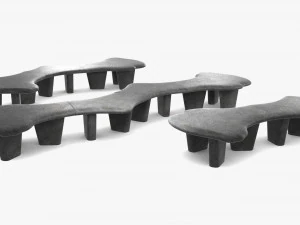 Modern Bench 3D Model