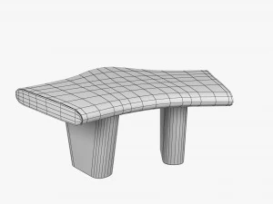 Modern Bench 3D Model