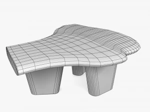 Modern Bench 3D Model