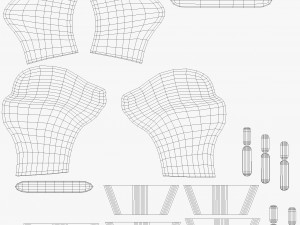 Modern Bench Modelo 3D