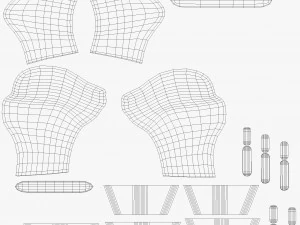 Modern Bench 3D Model