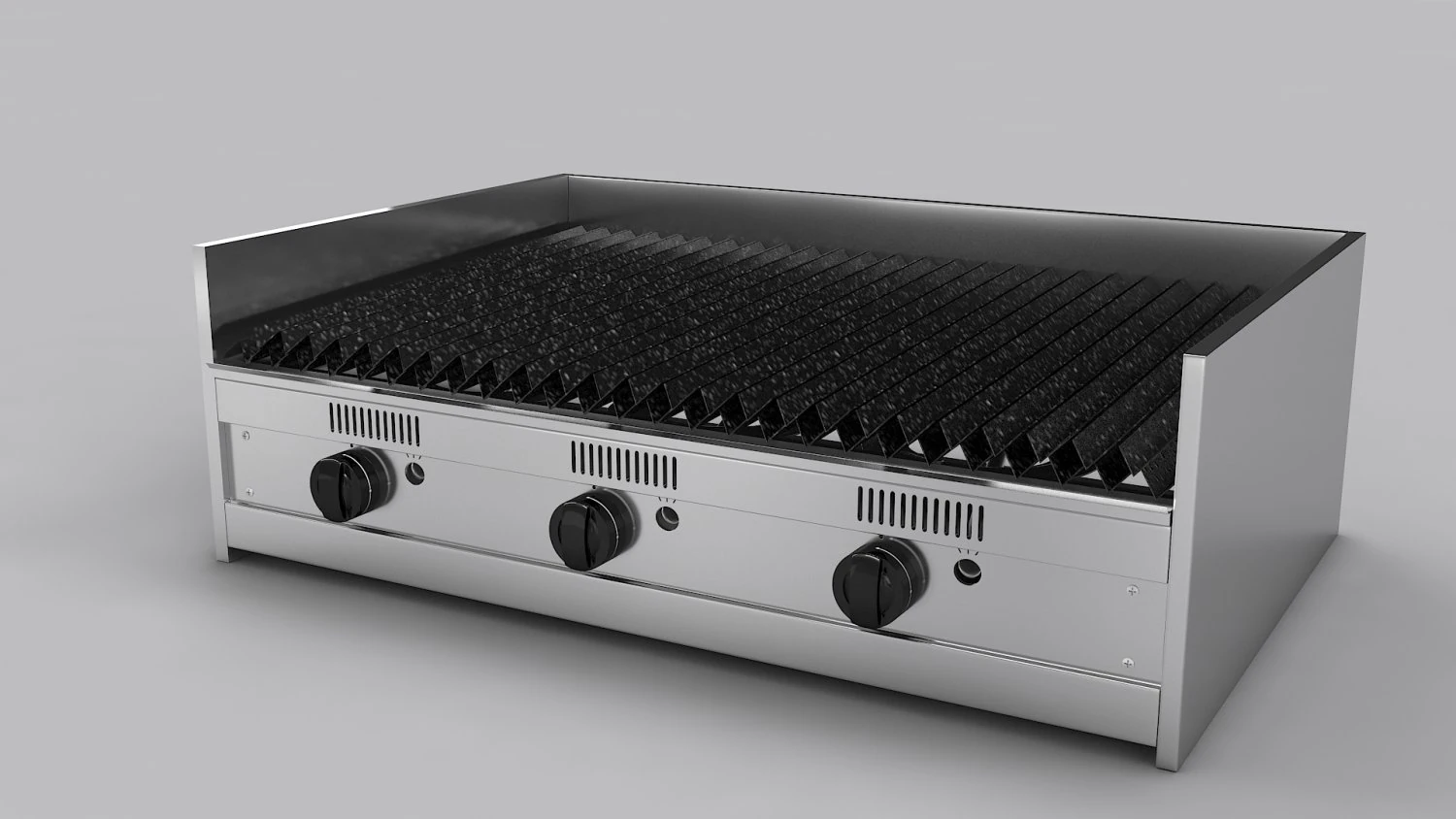 Gas Grill 3D Model .c4d .max .obj .3ds .fbx .stl .blend 