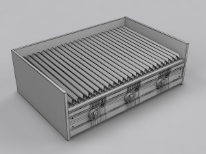 Gas Grill Modello 3D