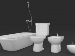 Bathroom set 3D Model