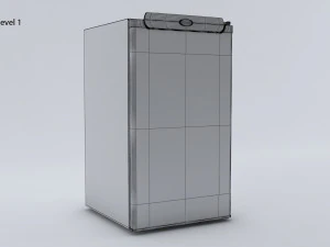 Mini Fridge 3D Model