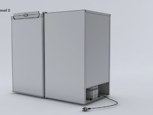 Mini Fridge 3D 모델