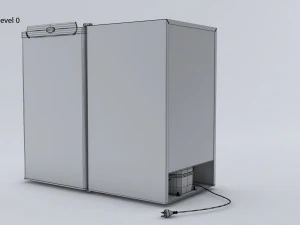 Mini Fridge 3D Model